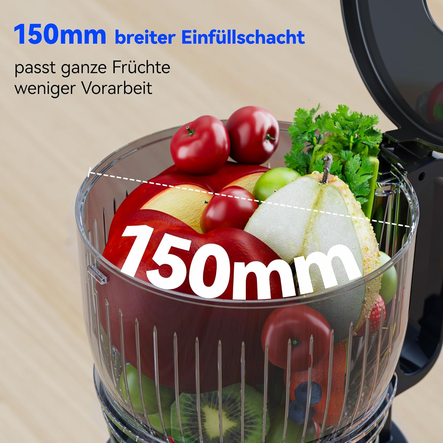 B Megajuicy 150 mm XL - Slow Juicer 300W - immagine 2