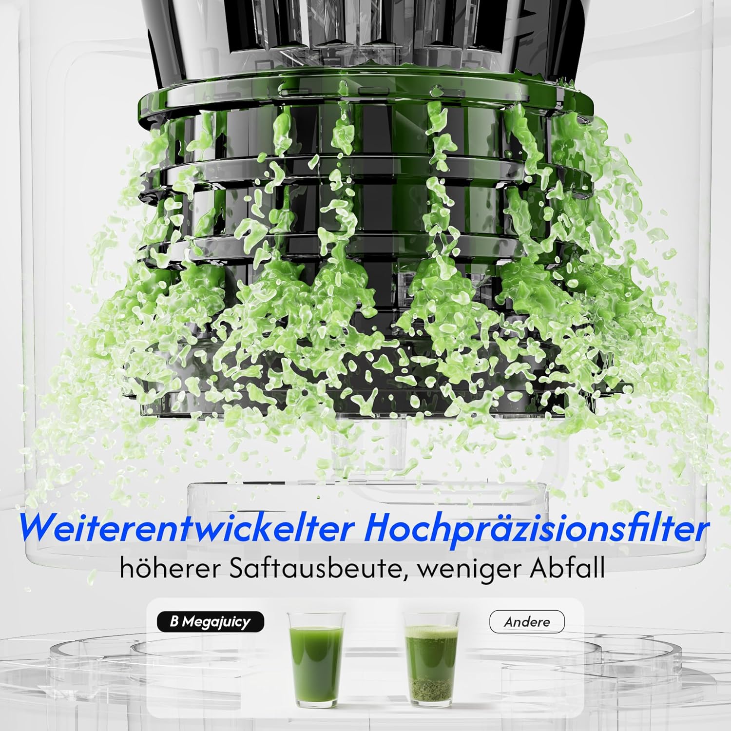 B Megajuicy 150 mm XL - Slow Juicer 300W - immagine 4