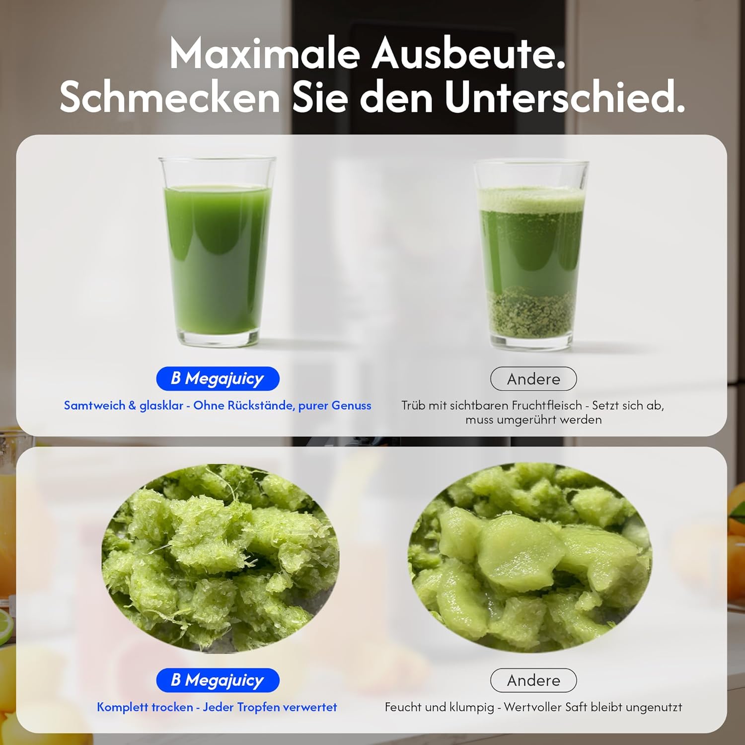 B Megajuicy 150 mm XL - Slow Juicer 300W - immagine 5