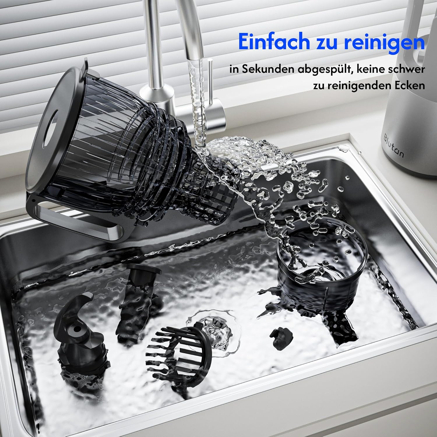 B Megajuicy 150 mm XL - Slow Juicer 300W - immagine 6