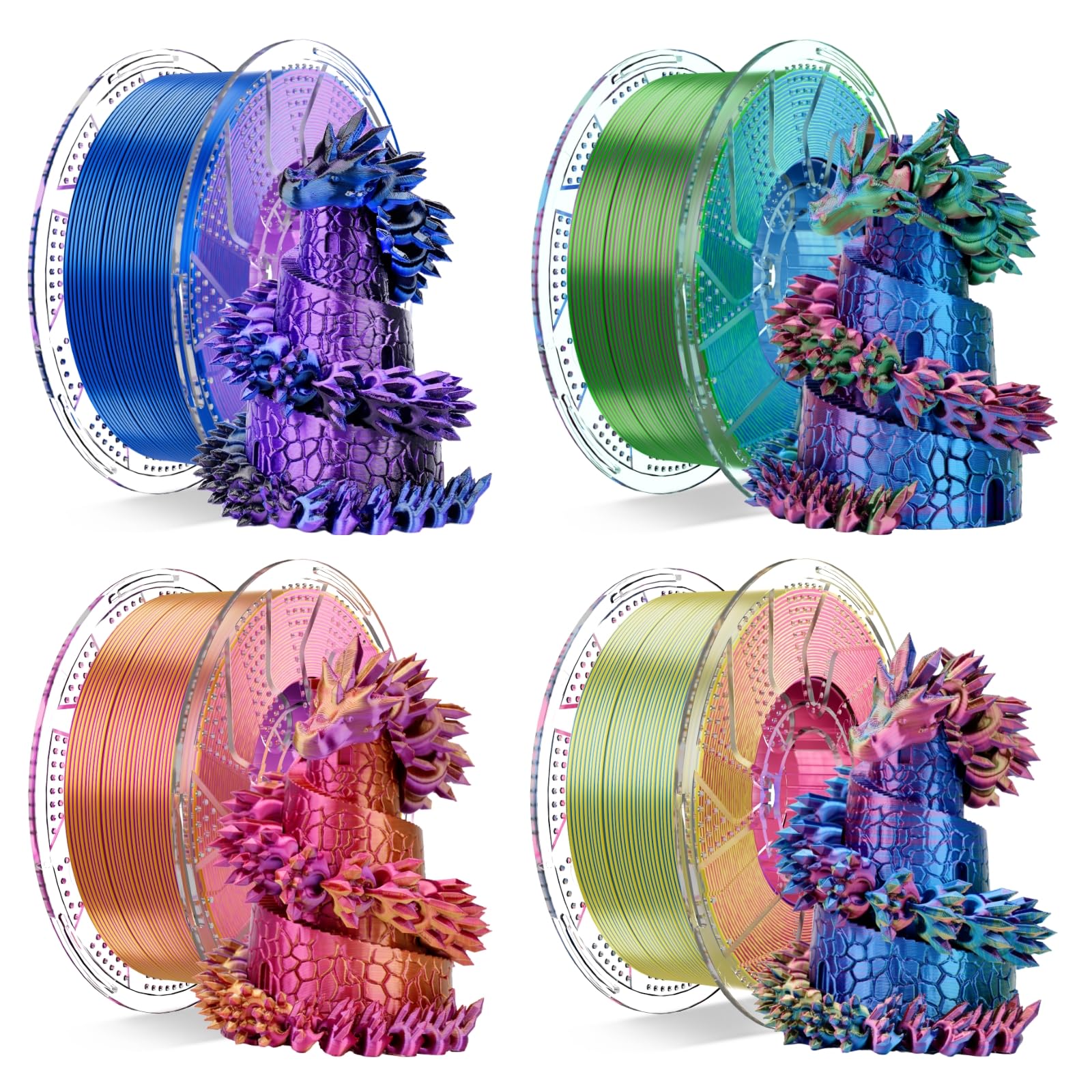 Chitu Systems - Filamento Seta Tricolore 1.75mm per Stampante 3D