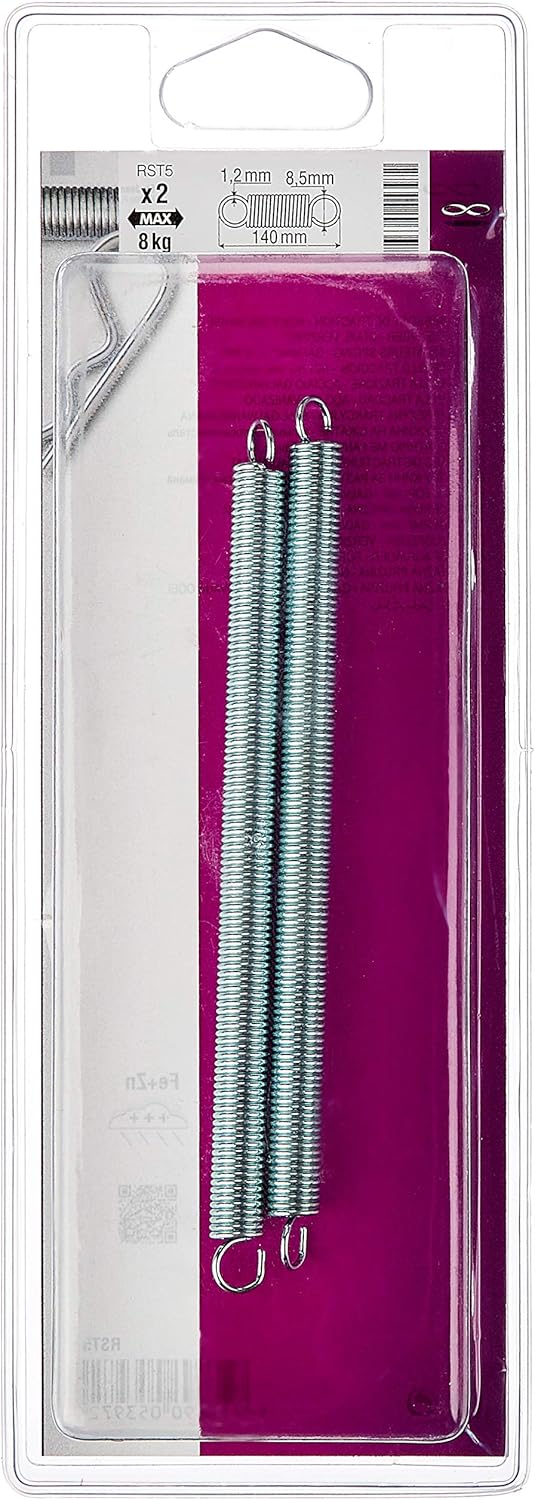 Chapuis - Set 2 Molle di Tensione con Ganci, 140 mm - immagine 2