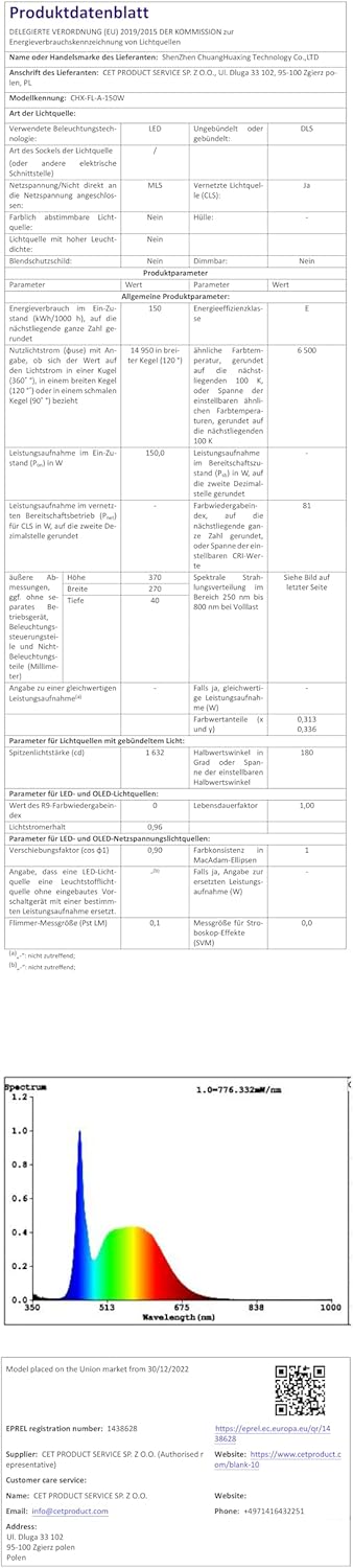 Eleganted Faretto LED da Esterno 150W 6500K - immagine 8