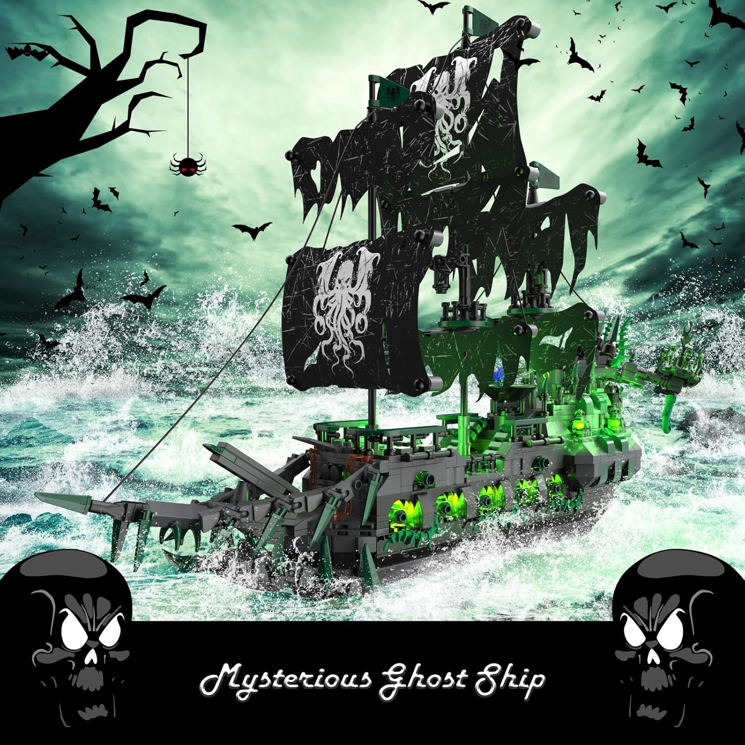 Jmbricklayer Nave Pirati con Luci 40001 - Modello Olandese - immagine 3