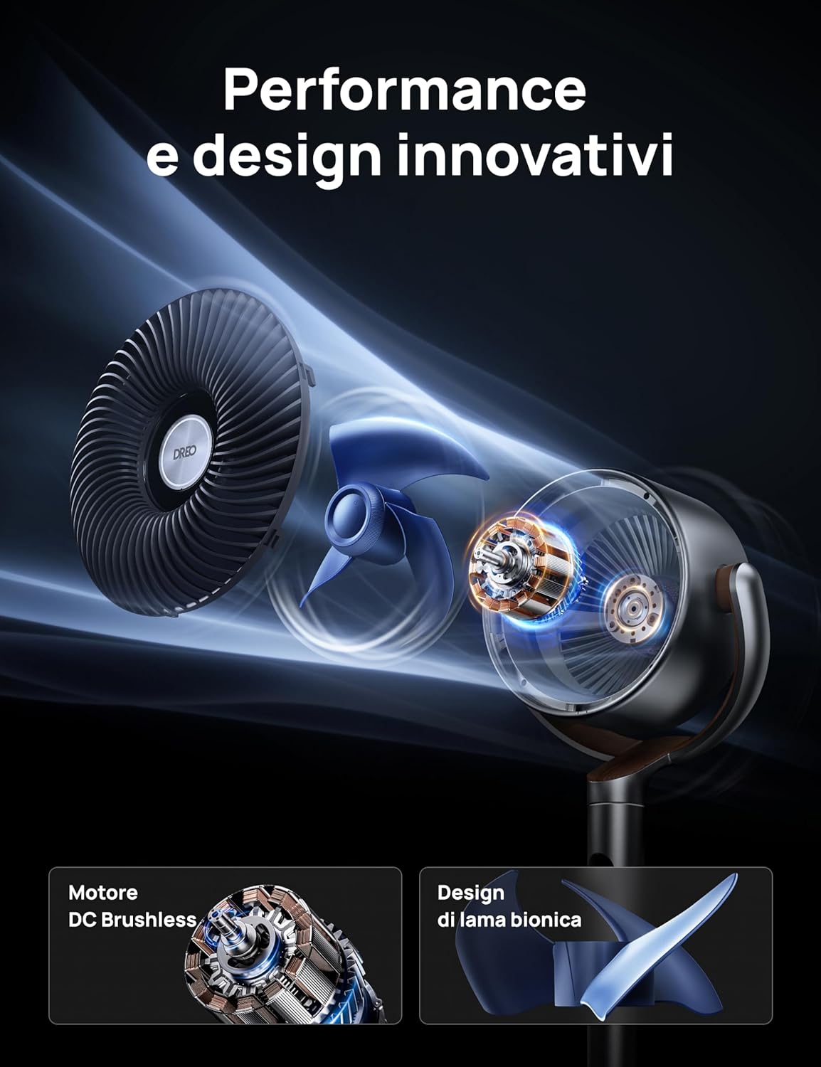 Dreo Ventilatore a Piantana Silenzioso 23dB - immagine 5