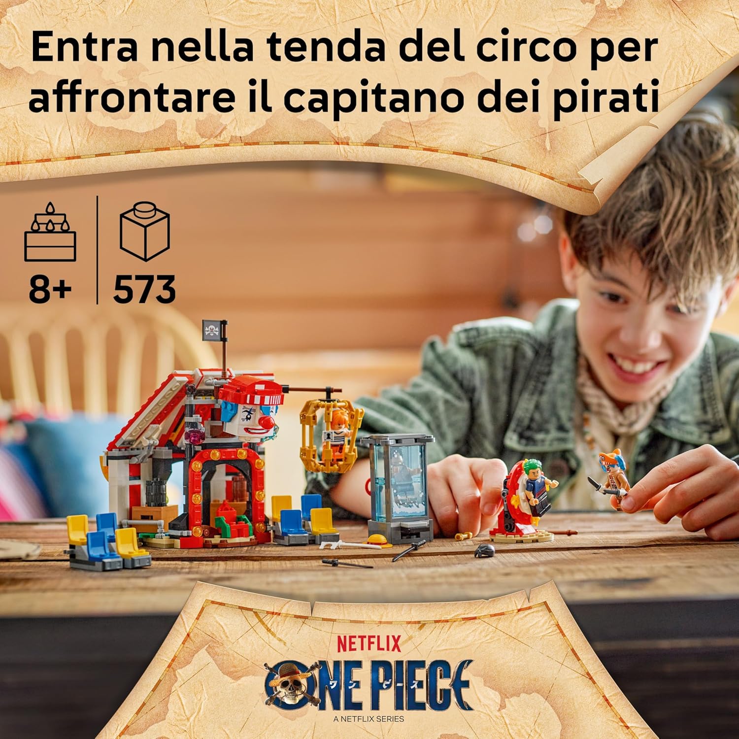 Lego ONE PIECE La Tenda del Circo di Bagy il Clown - 75637 - immagine 2