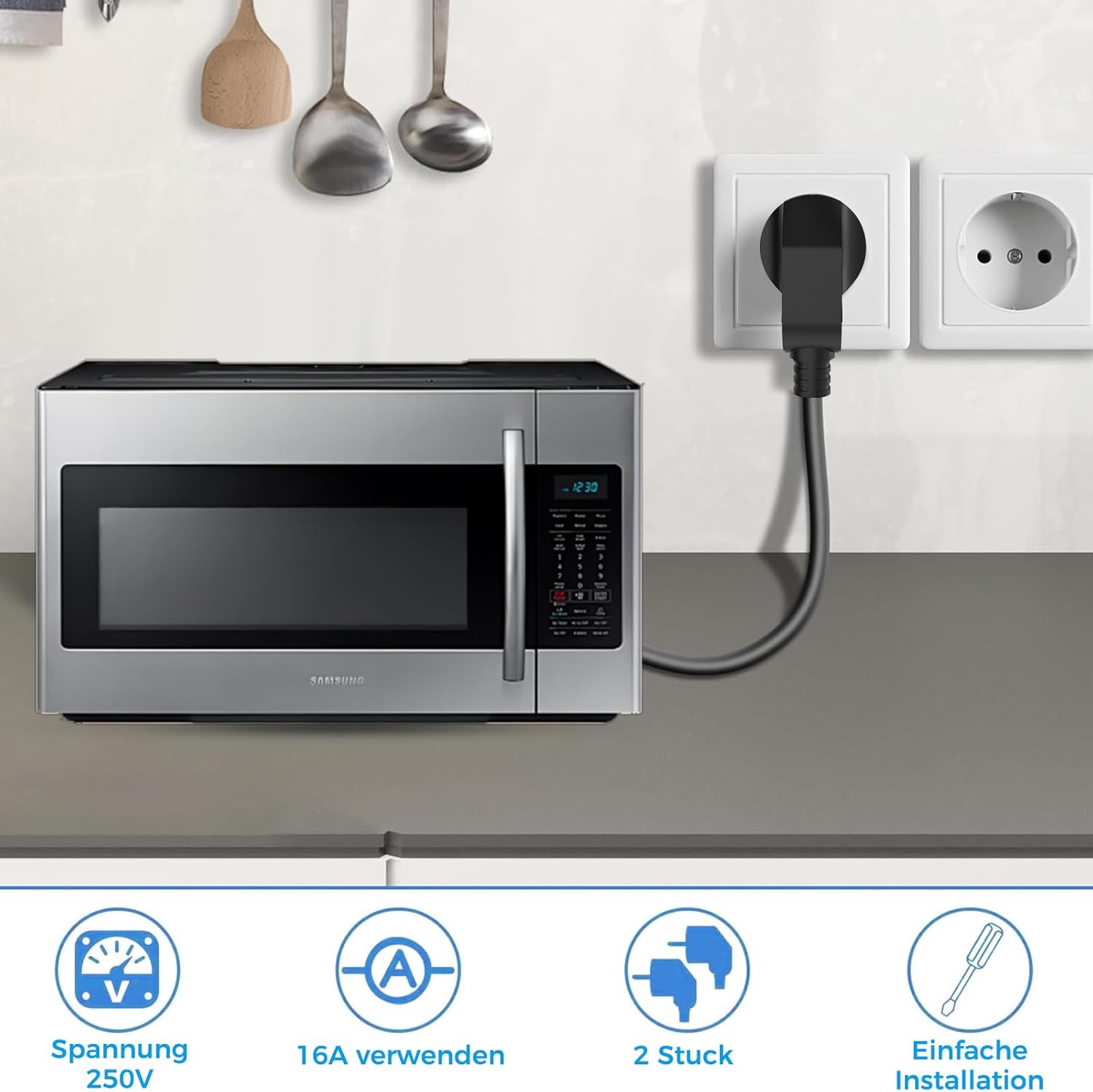 Oliveria Spina Schuko Angolata 2 Pezzi IP20 - immagine 6