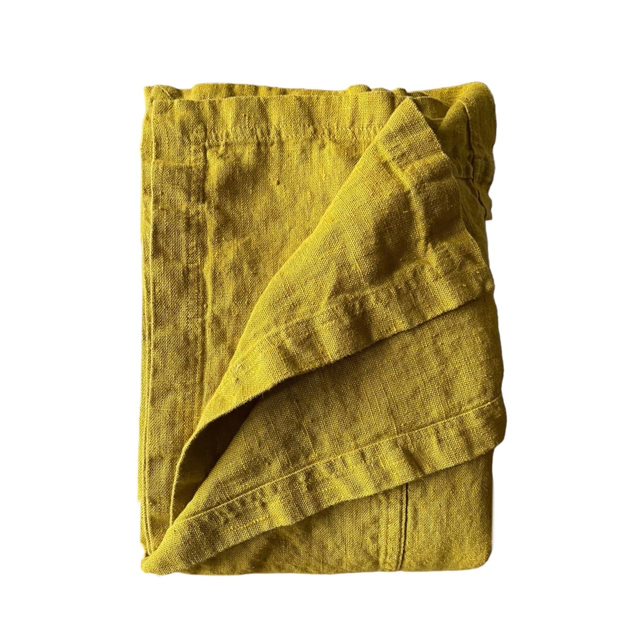 JOWOLLINA Copriletto Rasa in 100% lino slavato (rosso/marrone mélange, 260 x 280 cm)