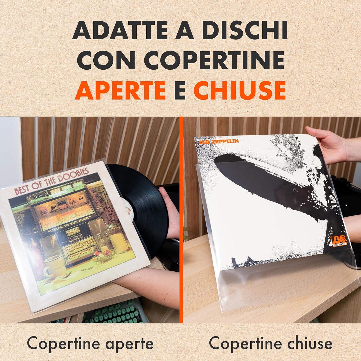 100x Buste Trasparenti per Vinile 33 Giri Standard - immagine 6