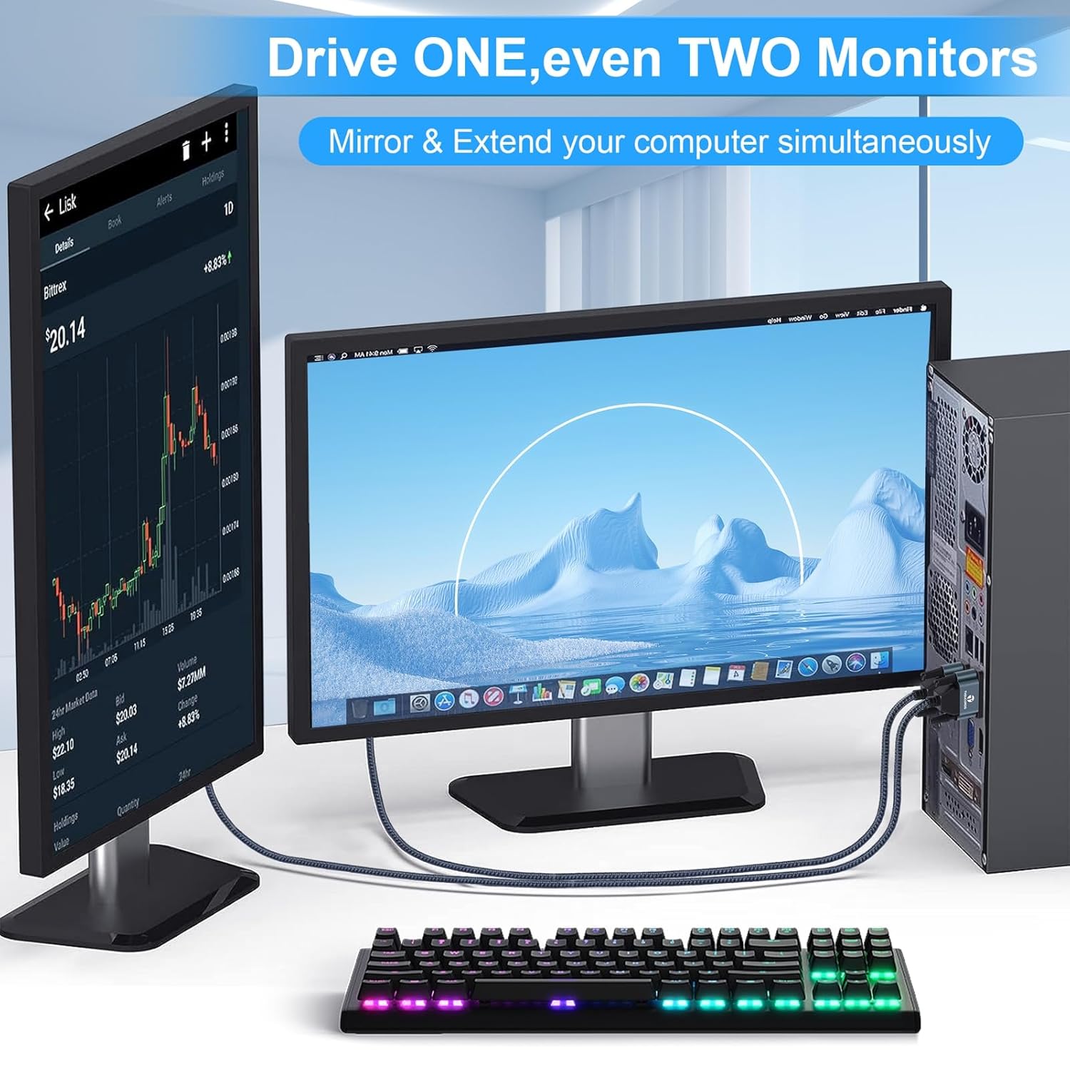 Thsucords Cavo da DVI a VGA 1M Unidirezionale - immagine 4