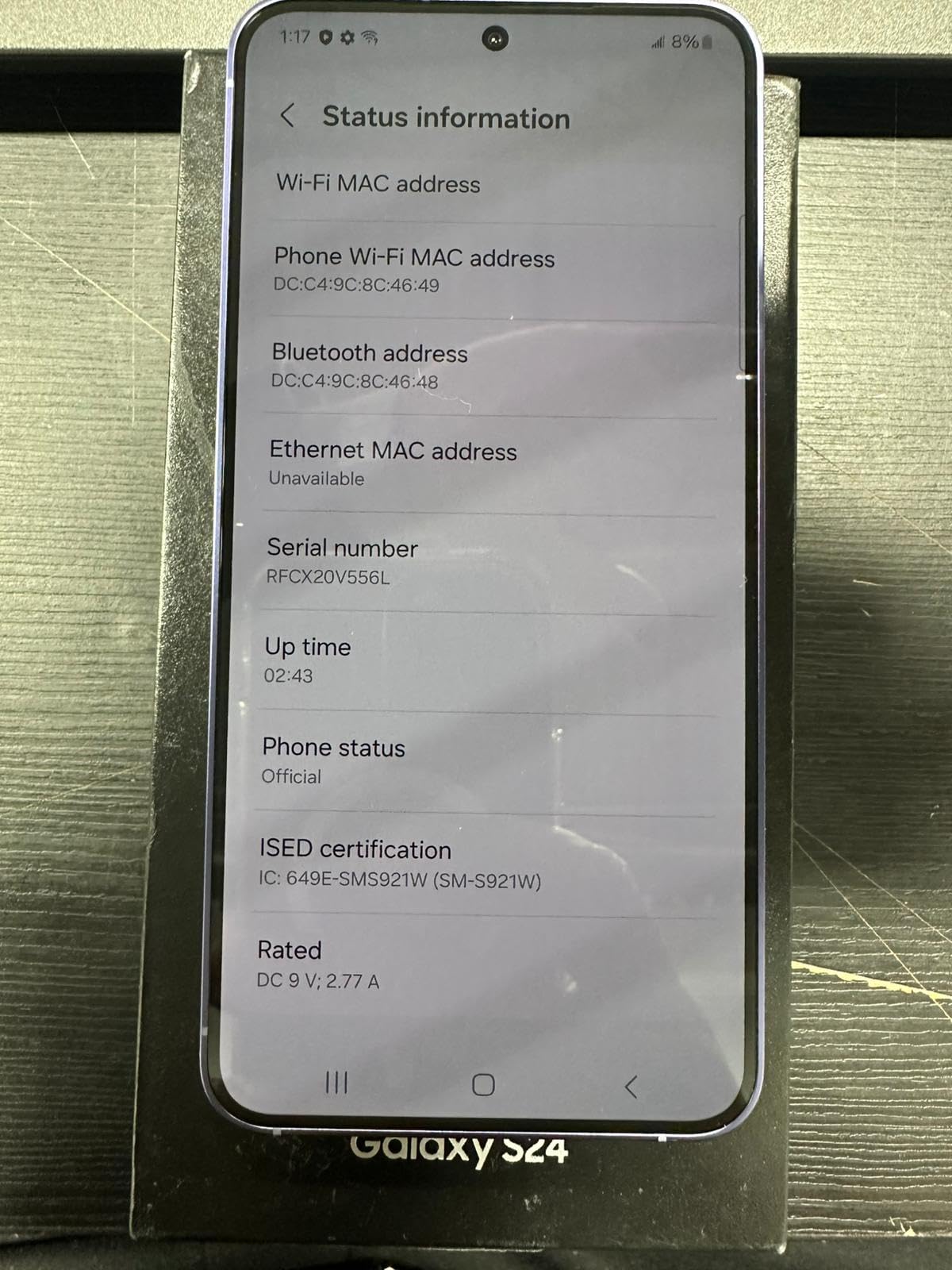 Samsung Galaxy S24 5G Dual SIM 256GB, Nero