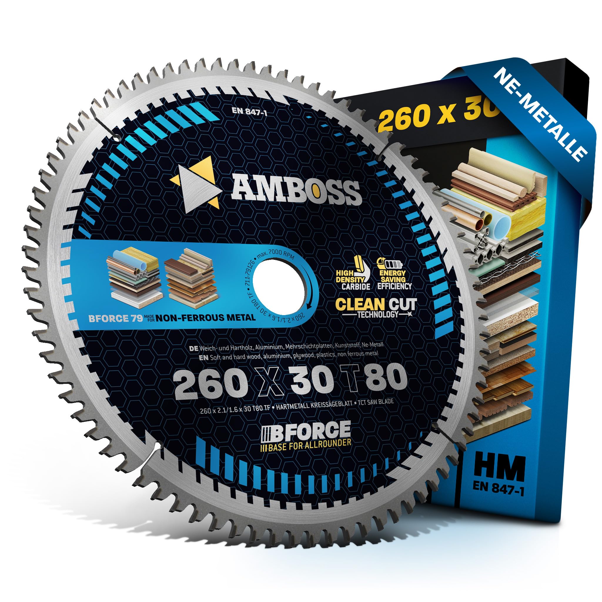 Amboss Werkzeuge® Lama Sega Circolare 260x30 Z80