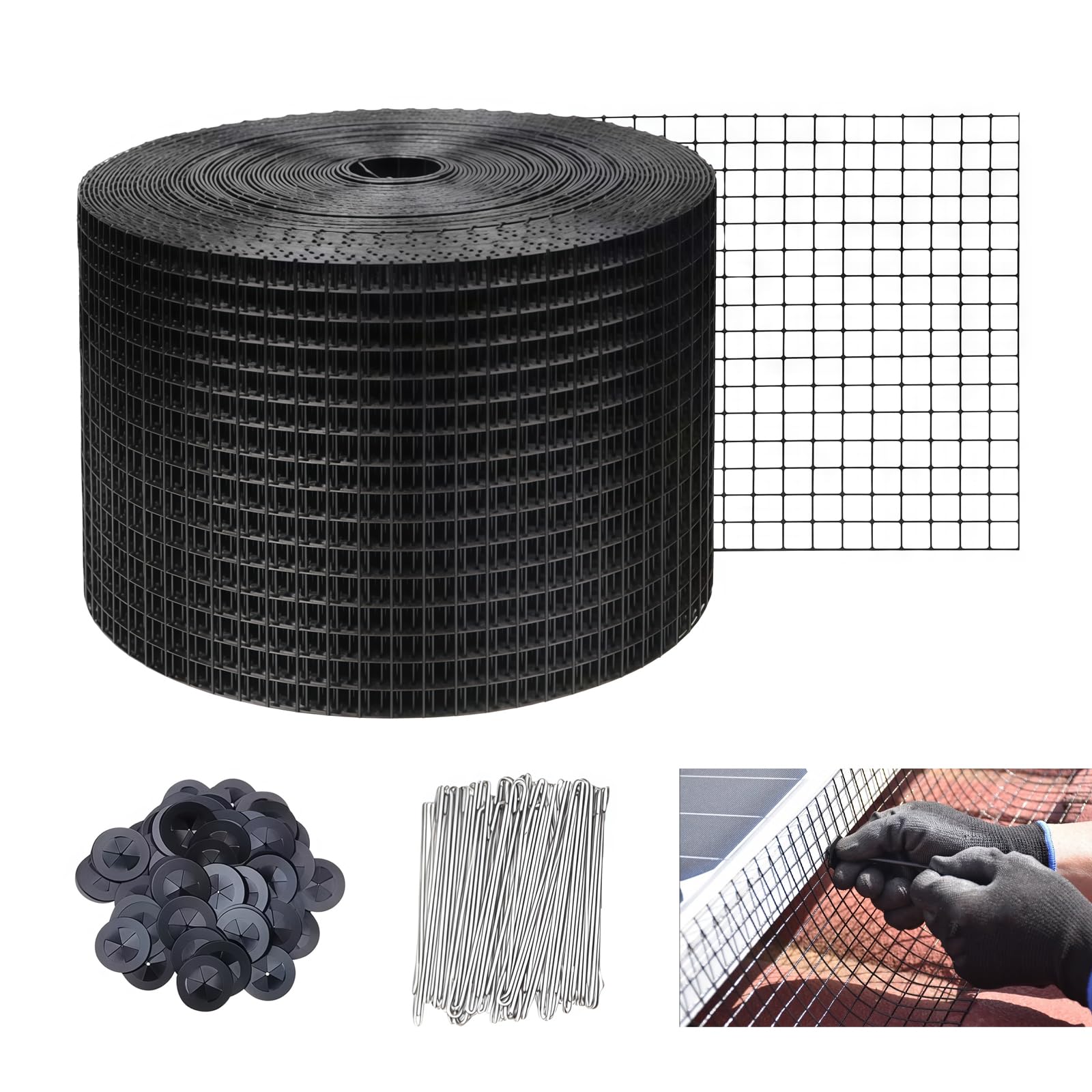 Rete di Protezione Uccelli per Pannelli Solari 30m x 20cm