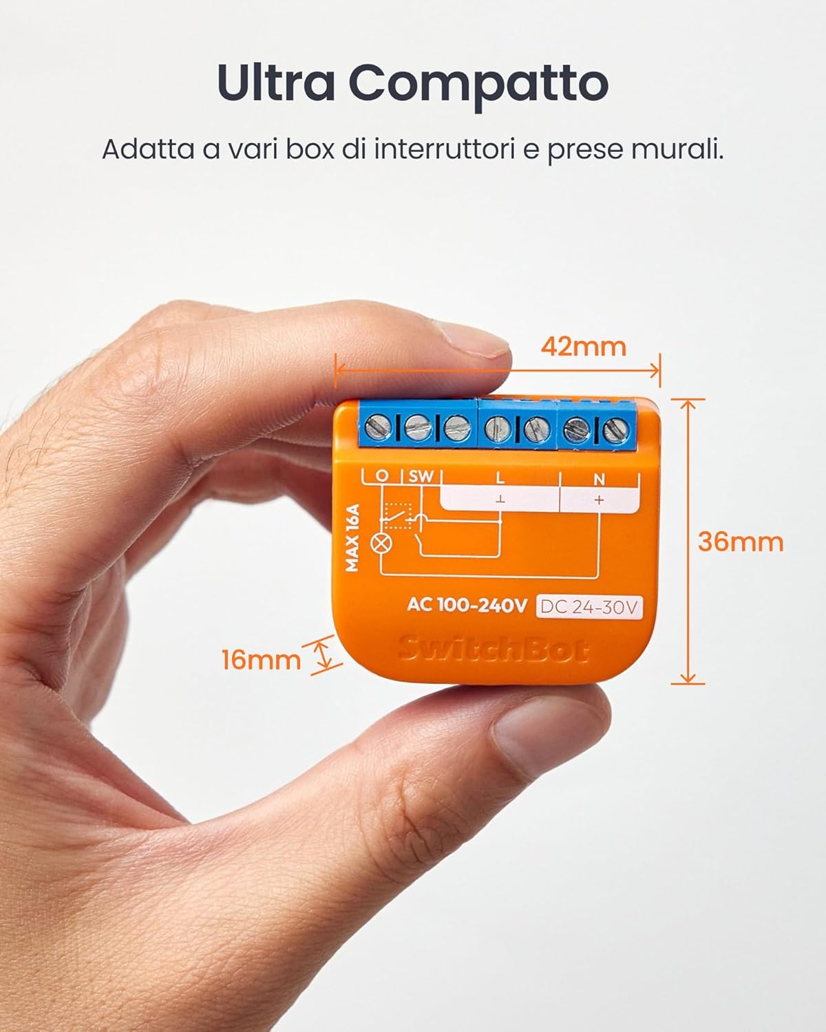 Switchbot Interruttore Relè Opaco 1PM - immagine 8