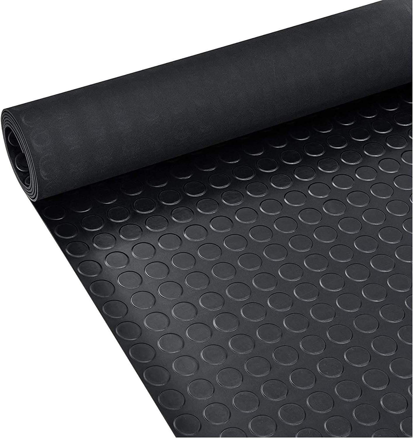 Tappetino di Gomma Antiscivolo al Metro, Nero