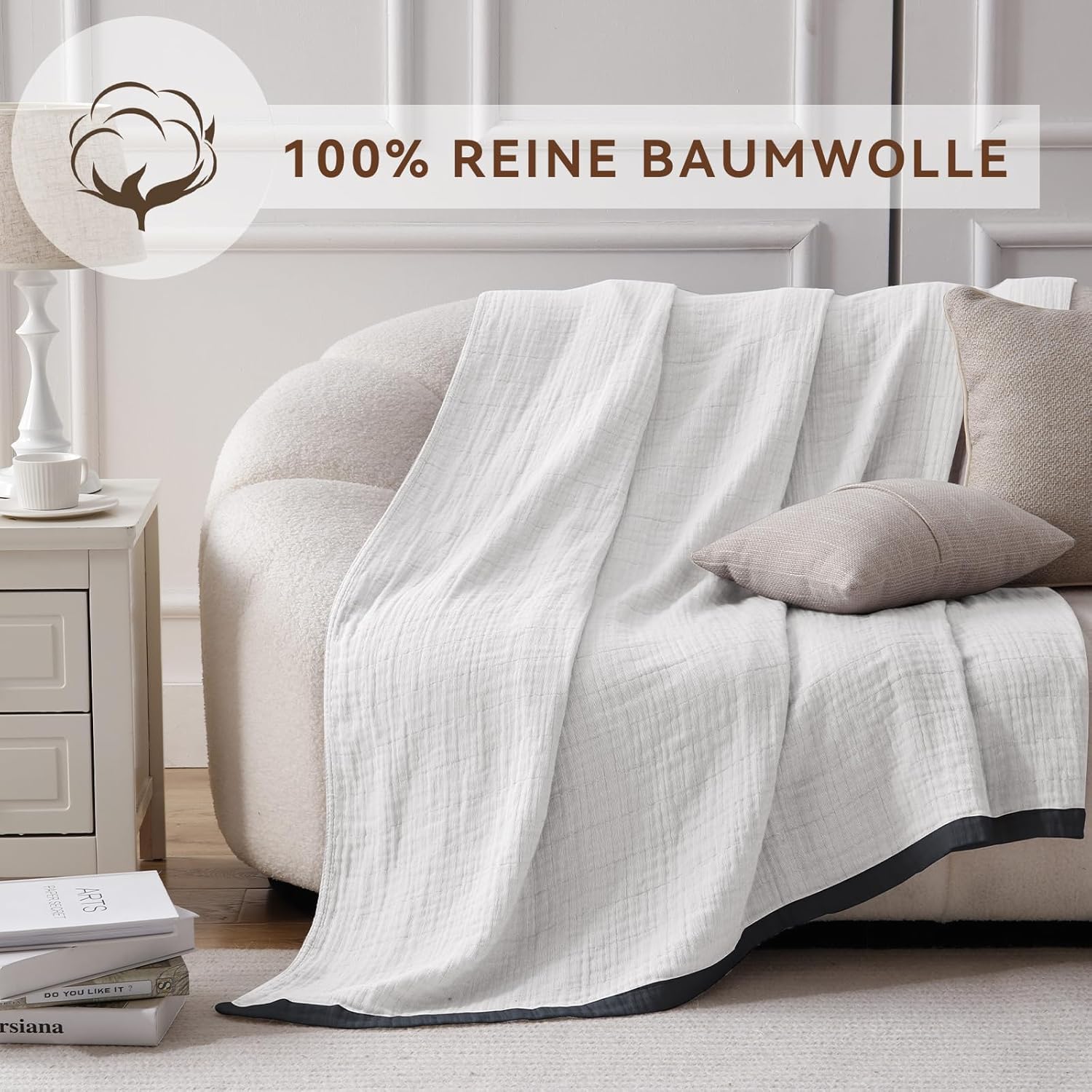 Se Softexly Copriletto Double-Face Cotone 230x260cm - immagine 4