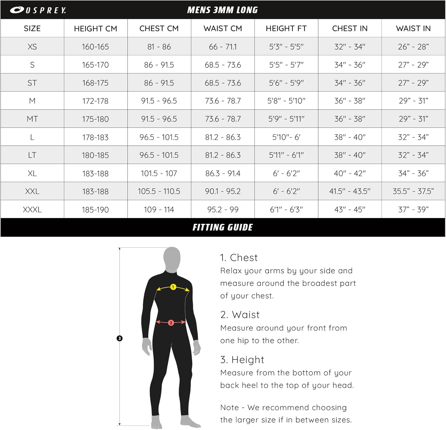 Osprey Origin muta da uomo intera, spessore 3/2 mm., Uomo - immagine 3