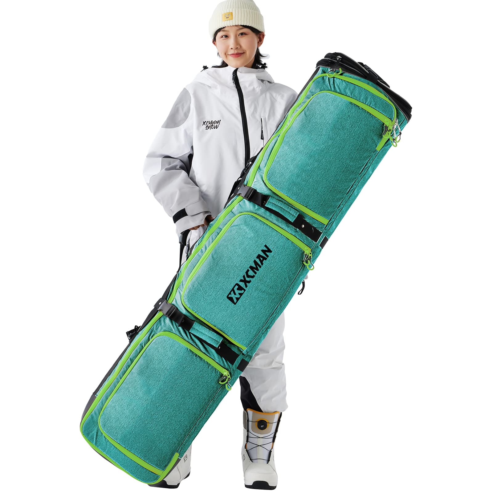 Xcman Borsa per Snowboard Estensibile 160-190cm