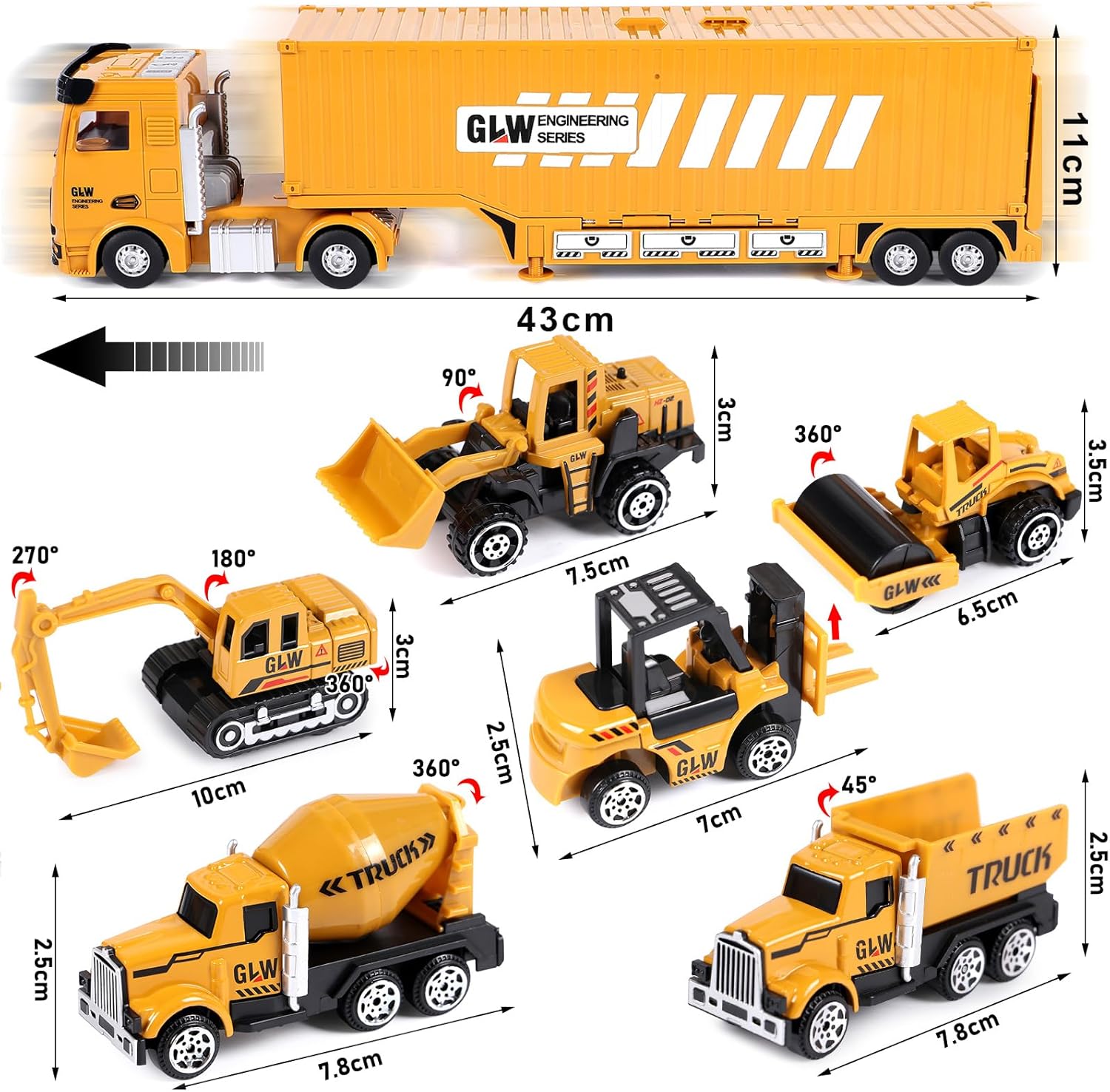 Veicoli da Cantiere Giocattolo per Bambini - immagine 2