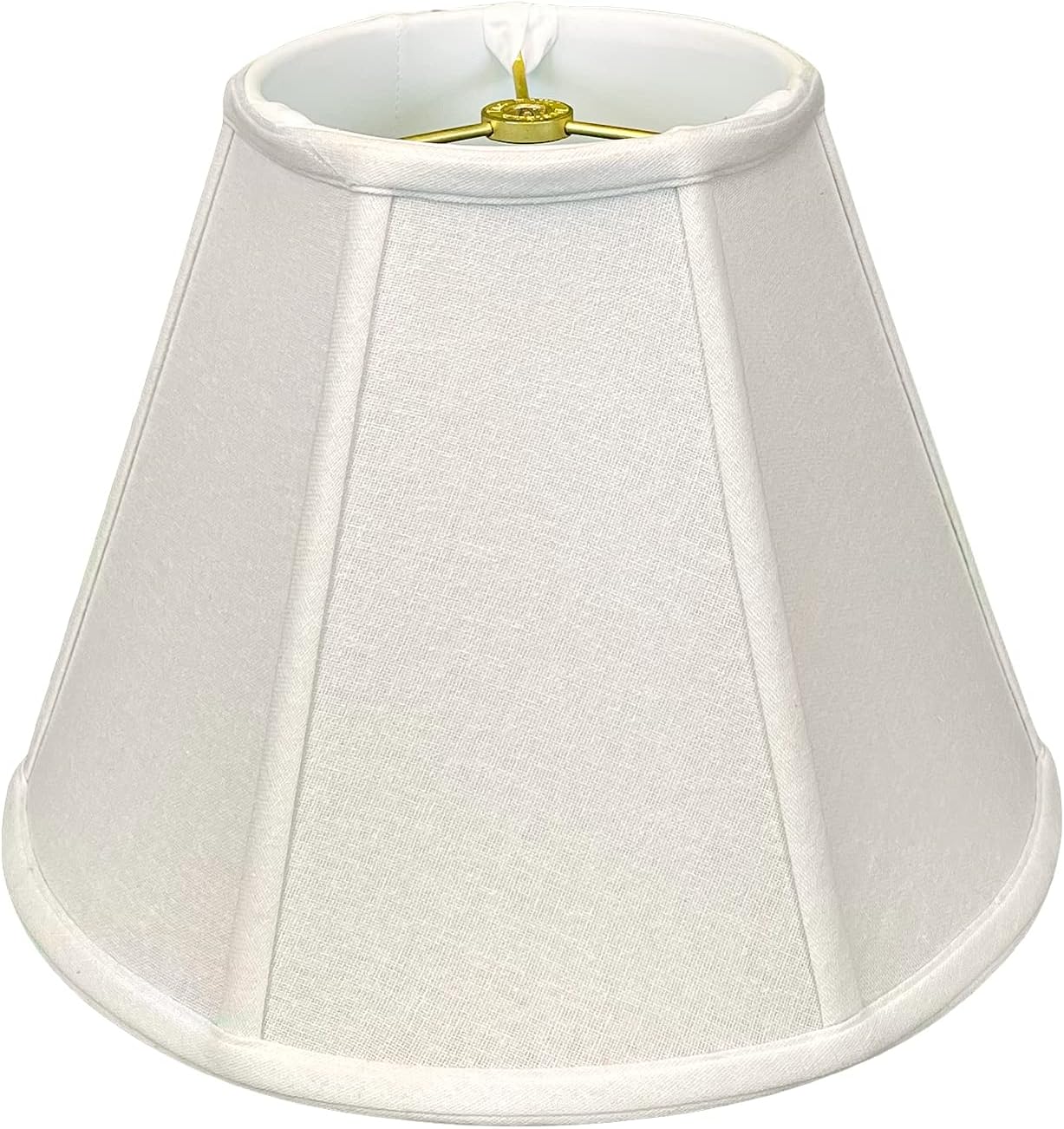 Royal Designs Deep Empire - Paralume per lampada, bianco lino, 9 x 16 x 12,25 cm