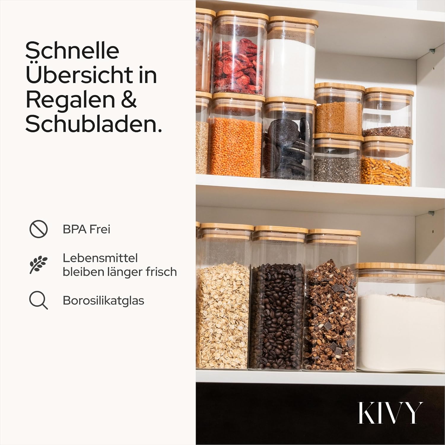 Kivy Grande Barattolo Ermetico 3 L - immagine 5