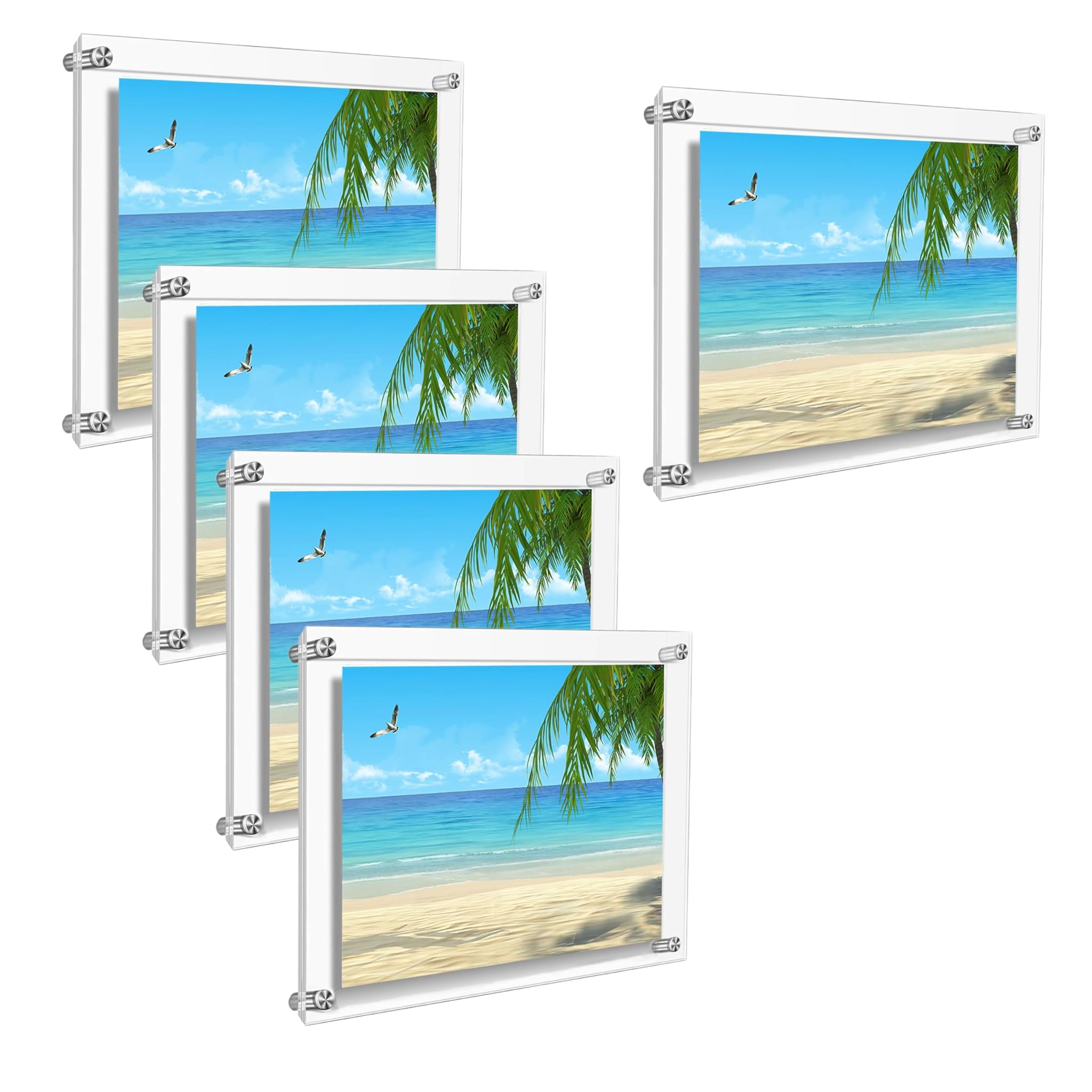 Tuka-i-akut 5X Cornice Display da Parete A5 Trasparente