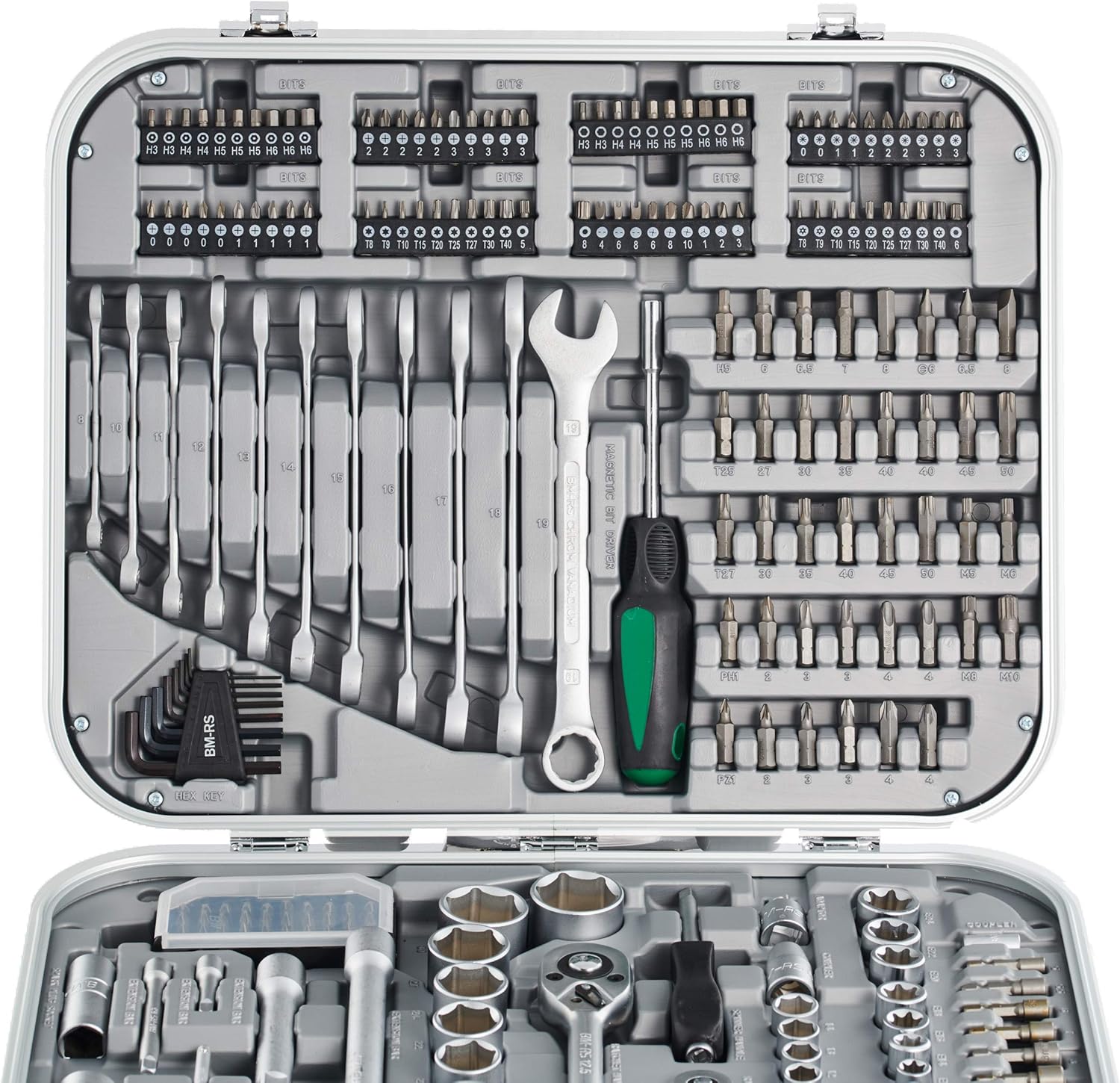 Mannesmann - M98450 – Set chiavi a tubo 232 pz. 1/4" + 1/2" - immagine 3