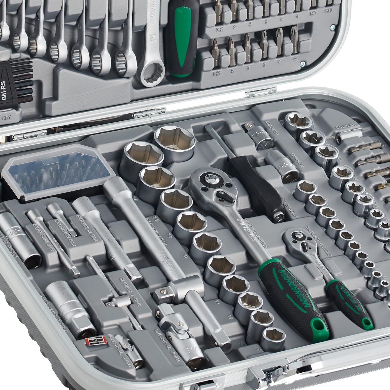 Mannesmann - M98450 – Set chiavi a tubo 232 pz. 1/4" + 1/2" - immagine 6