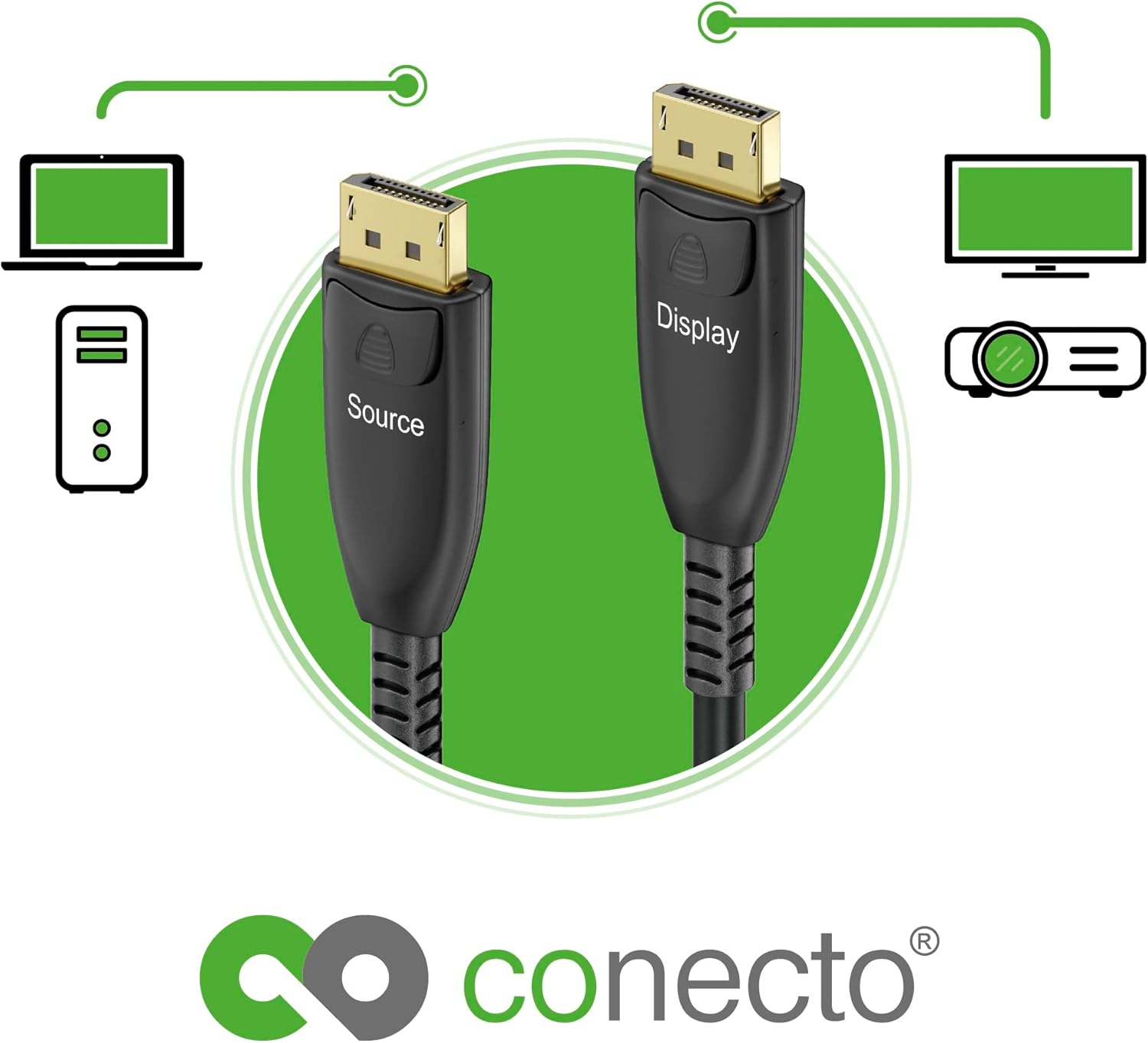 Conecto Cavo Prolunga AOC DisplayPort 8K 30m - immagine 5