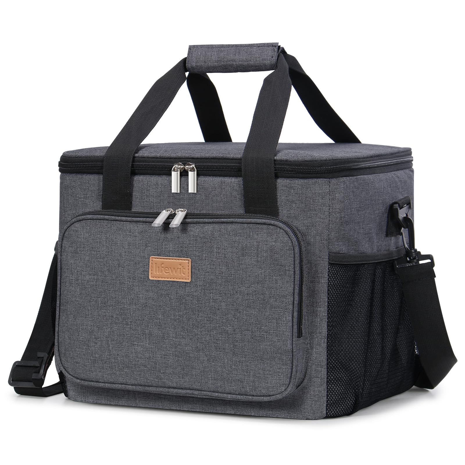 Lifewit Borsa Termica Porta Pranzo 24L, Grigio Scuro