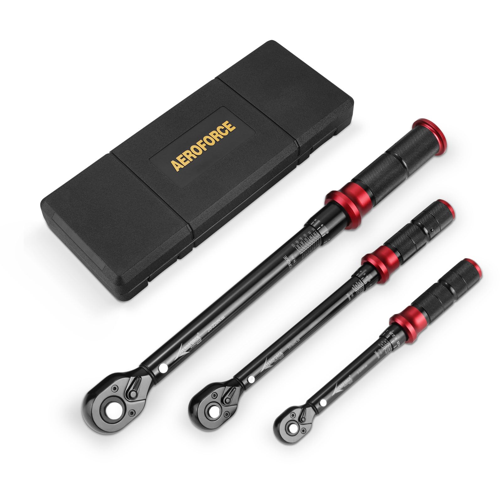 AEROFORCE Chiave Dinamometrica 1/4" 3/8" 1/2" 3pz