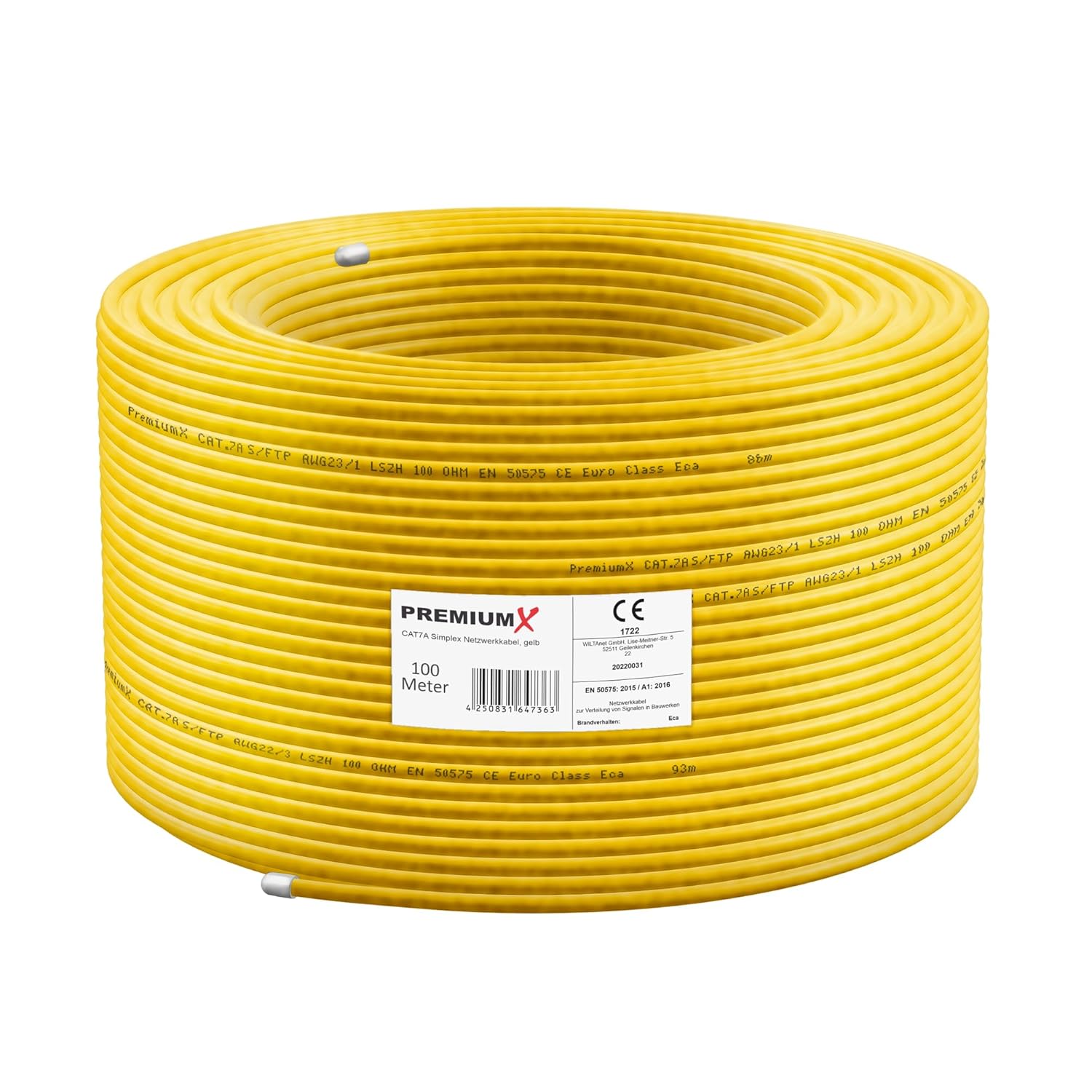 Premium X CAT 7A Cavo di Rete 100m Rame Puro - immagine 5