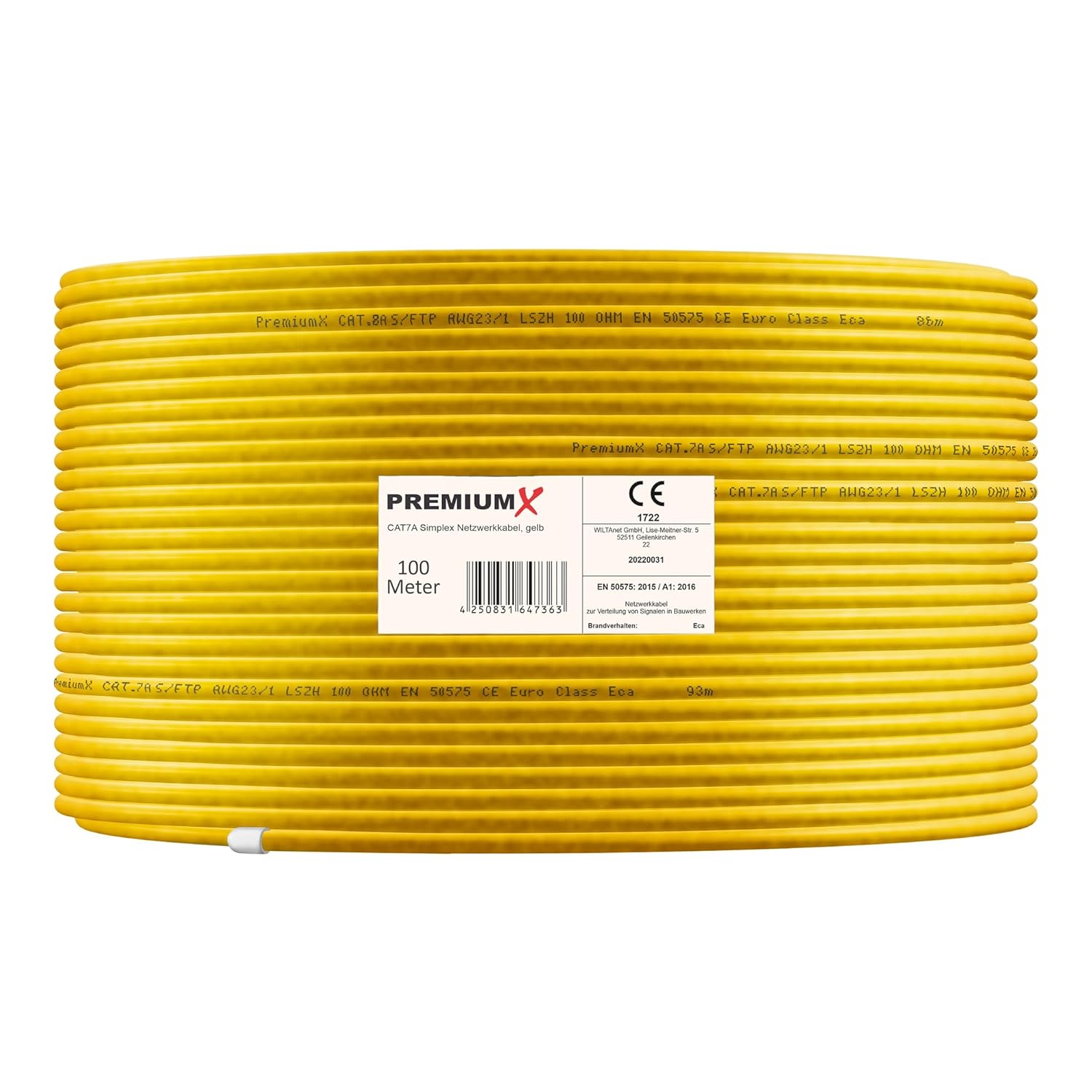 Premium X CAT 7A Cavo di Rete 100m Rame Puro - immagine 6