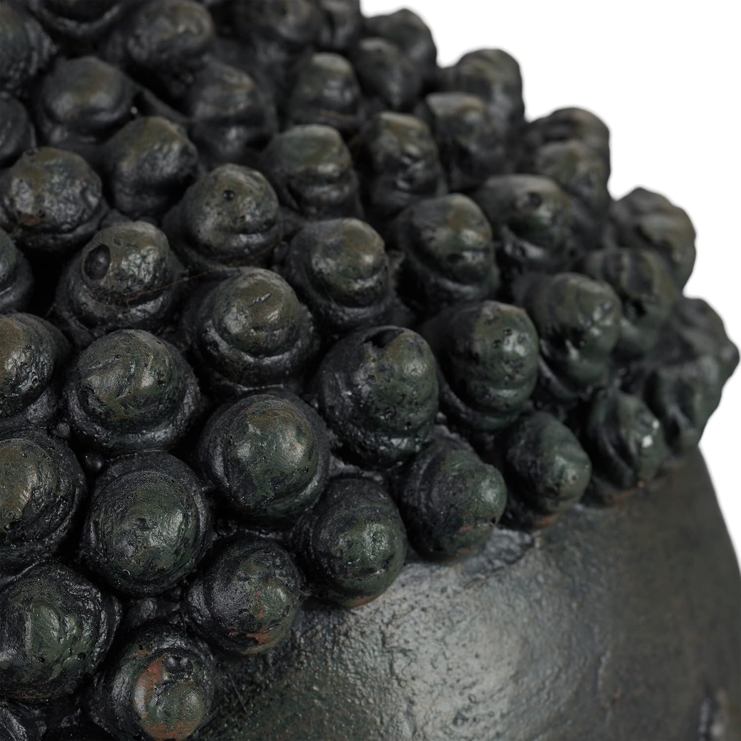 Relaxdays Statua Buddha Seduto XL 70cm, Grigio Scuro - immagine 8