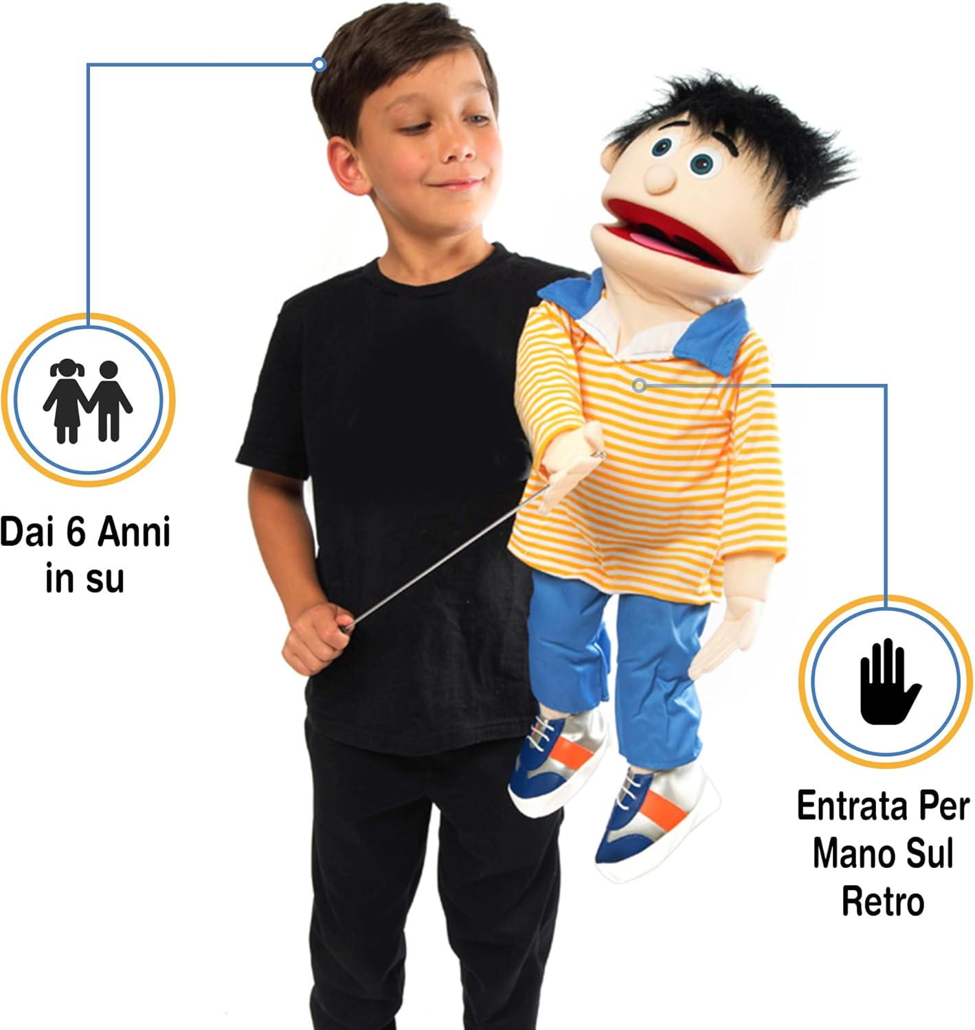 25" Bobby (Peach) by Silly Puppets - immagine 2