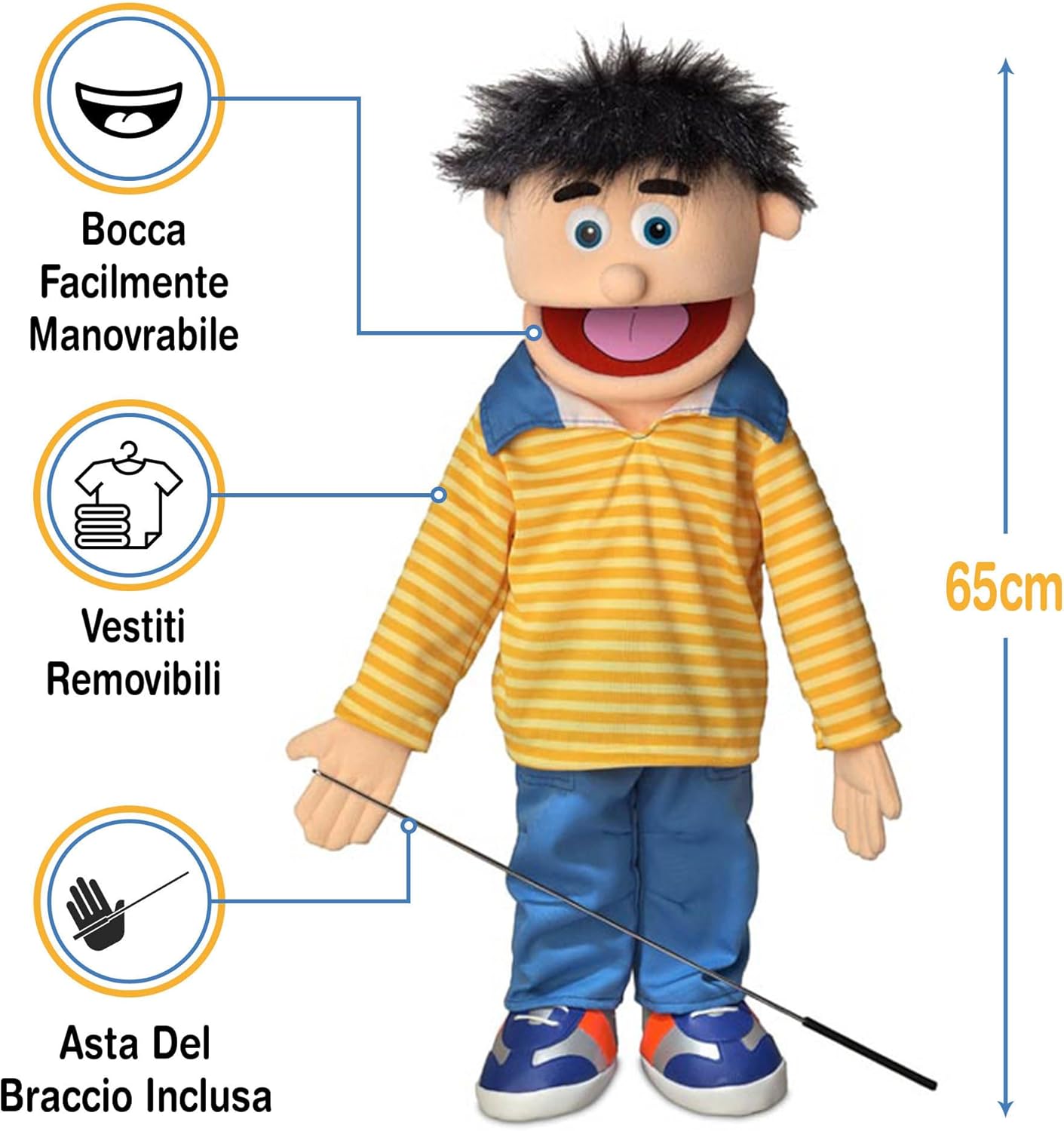 25" Bobby (Peach) by Silly Puppets - immagine 3