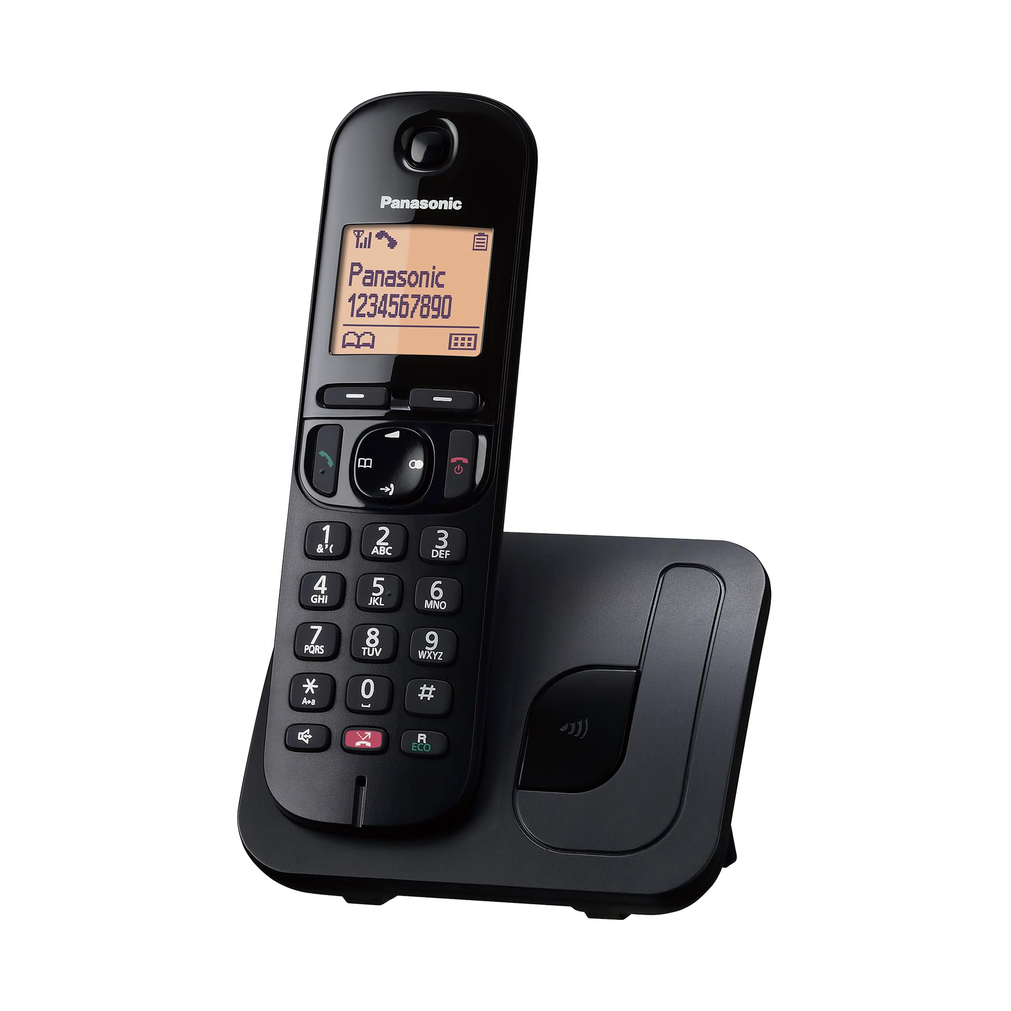 Panasonic KX-TGC250JTB - Telefono Cordless Digitale, Nero