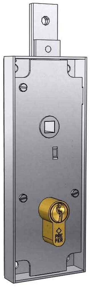 serratura per basculante/garage cilindro a profilo europeo interasse 60 mm