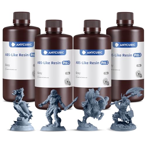 Anycubic Resina ABS-Like Pro 2 per Stampante 3D, Grigio 4000g