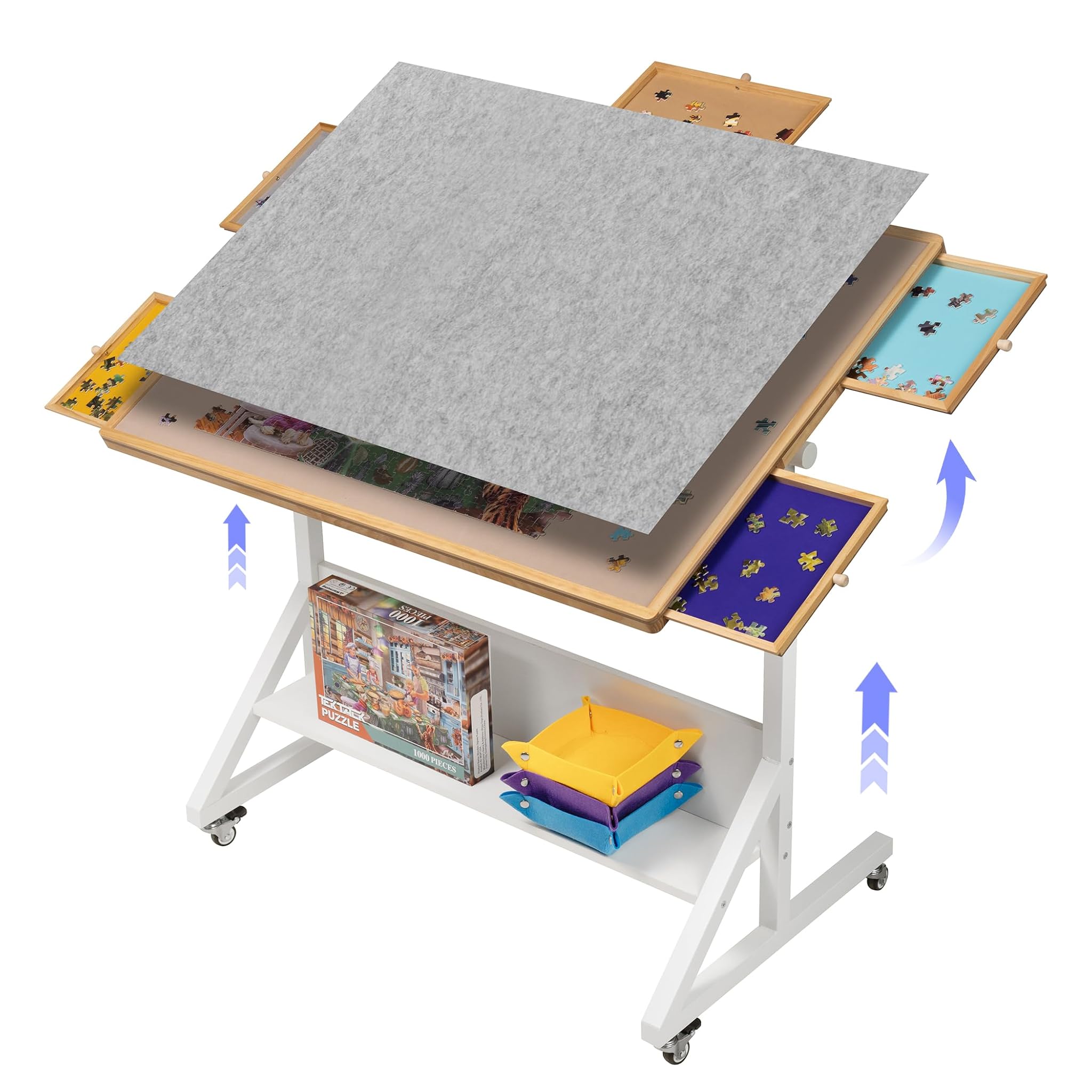 Tektalk Tavolo Puzzle con Regolazione Angolo e Altezza