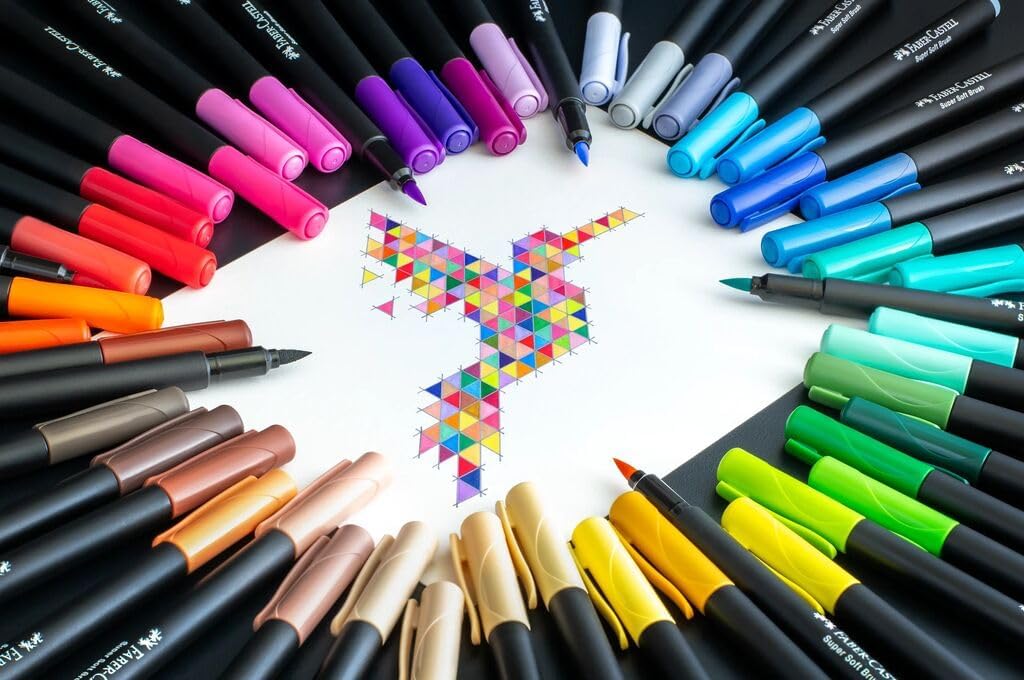 Faber-castell 116454 - Astuccio 50 Pennarelli Black Edition - immagine 4