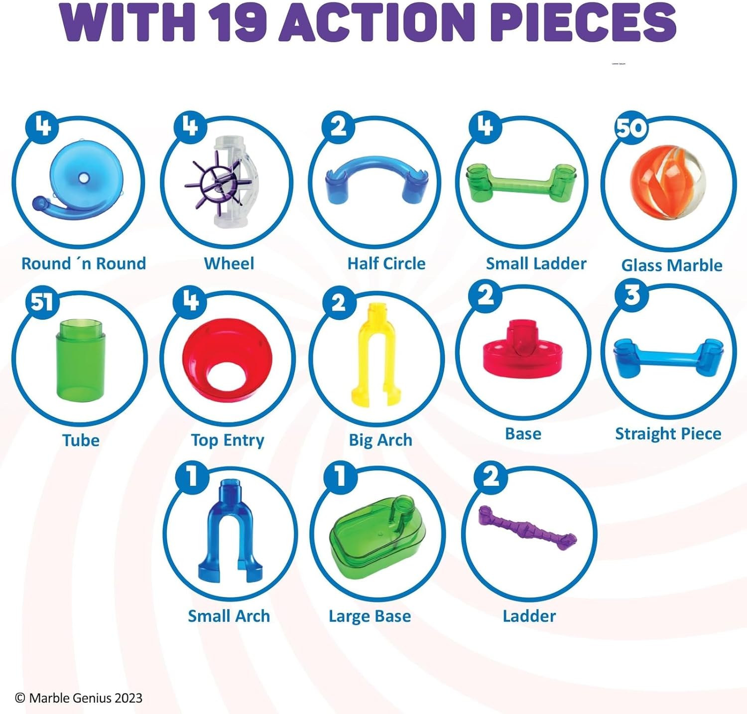 Esecuzione in Marmo Starter Set - 60 Pezzi Traslucidi - immagine 5