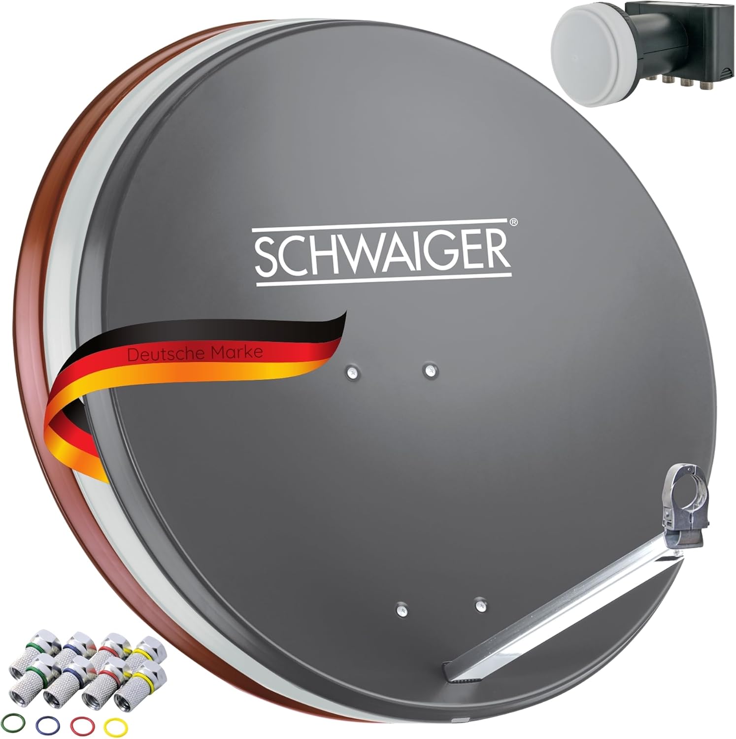 Schwaiger 548 Sistema Satellitare con Antenna Alluminio - immagine 1