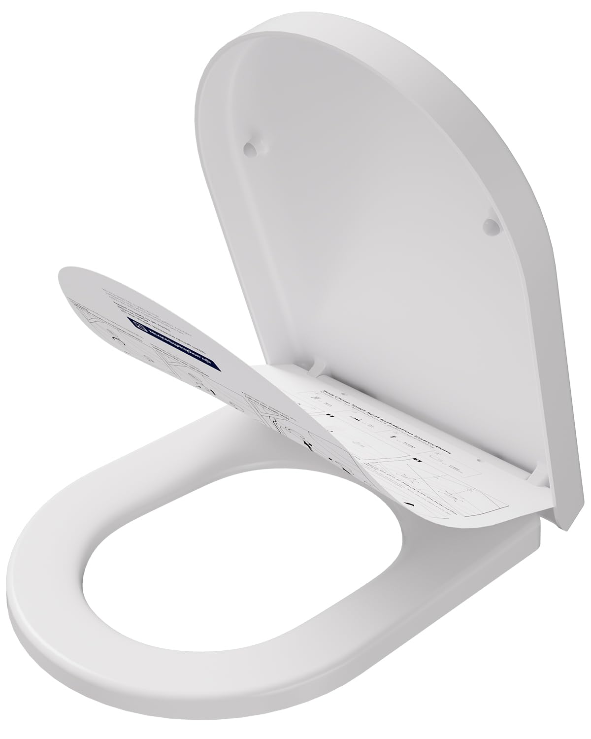 Cecipa Tavoletta WC Chiusura Ammortizzata, Bianco