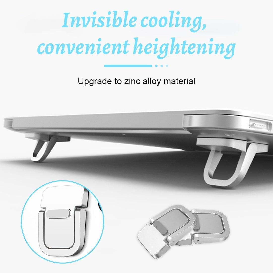 Supporto PC Portatile Pieghevole e Ventilato (1 Paio) - immagine 2