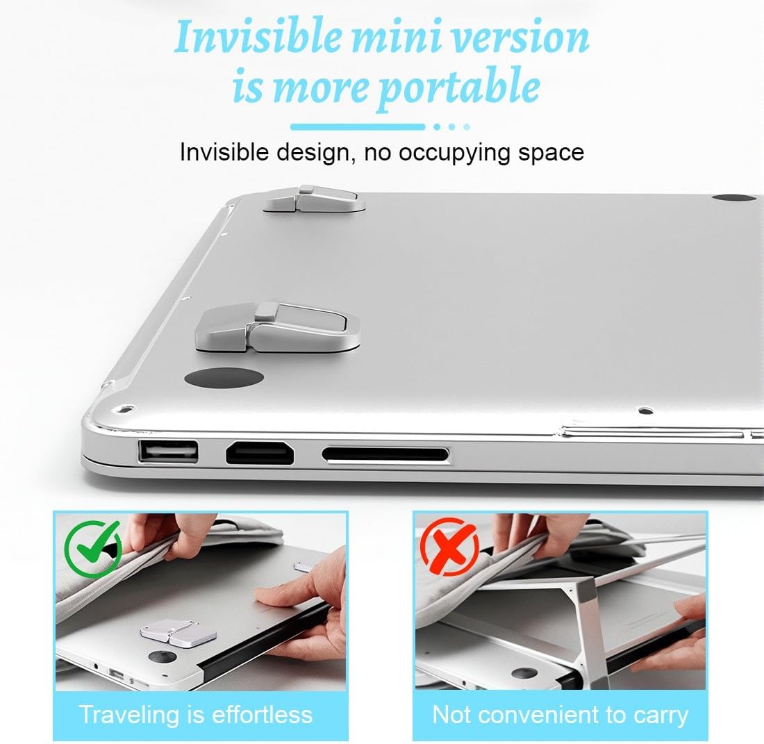 Supporto PC Portatile Pieghevole e Ventilato (1 Paio) - immagine 3