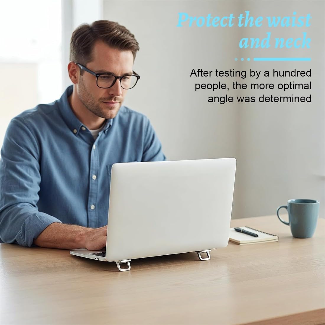 Supporto PC Portatile Pieghevole e Ventilato (1 Paio) - immagine 4