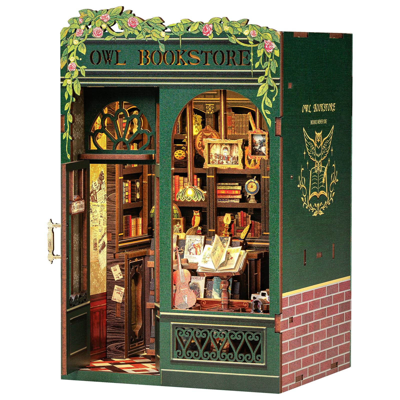 CUTEBEE Book Nook Kit - Casa Bambole in Miniatura