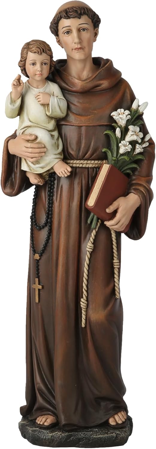 Statua Cattolica Sant'Antonio da Padova 37,5cm - immagine 1
