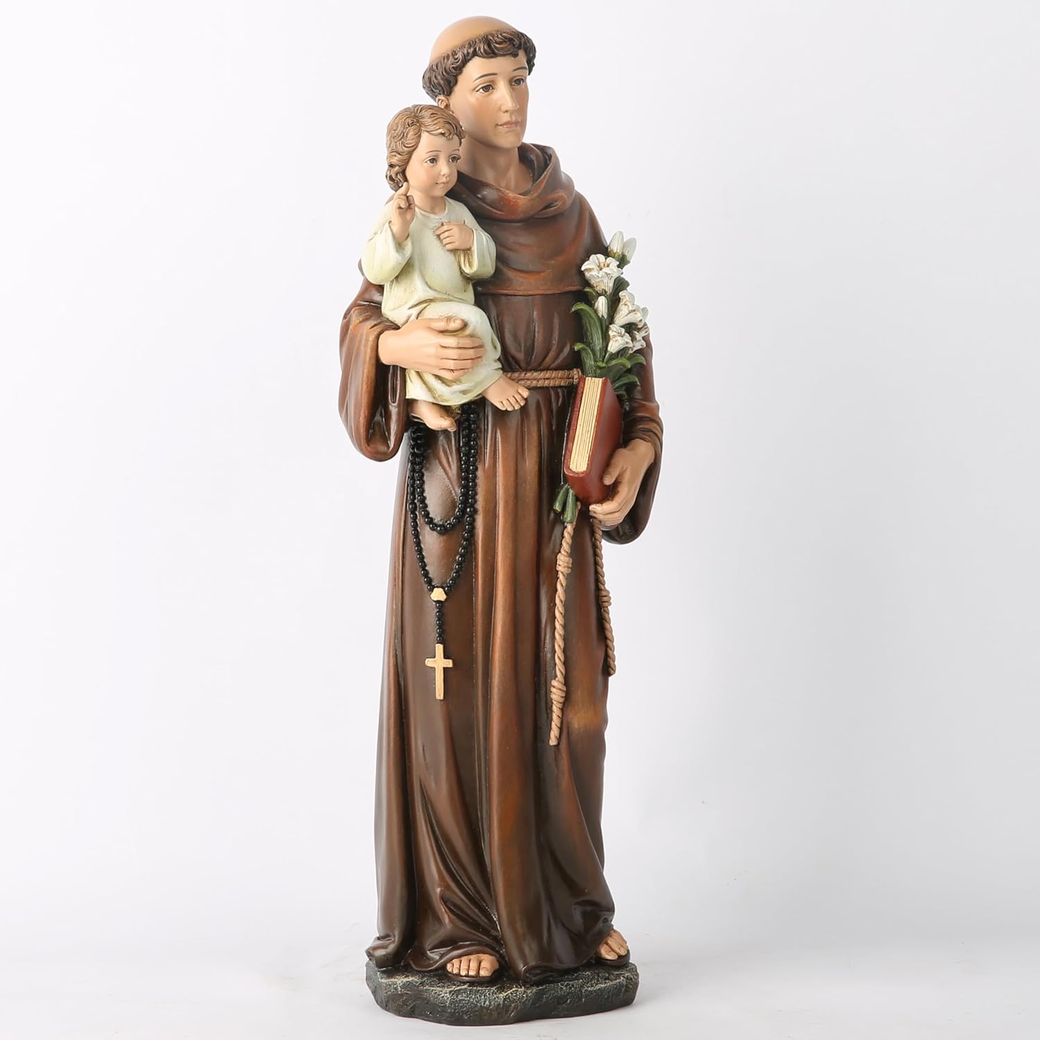 Statua Cattolica Sant'Antonio da Padova 37,5cm - immagine 3